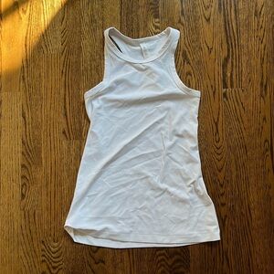 Lululemon highneck align full length tank. white. size 4